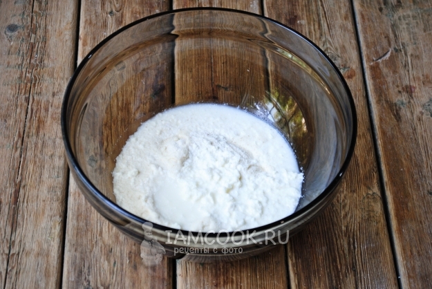 Залить манку кефиром