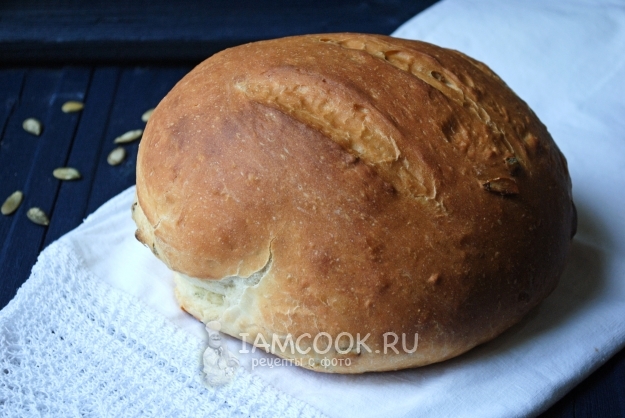 Фото хлеба с тыквенными семечками