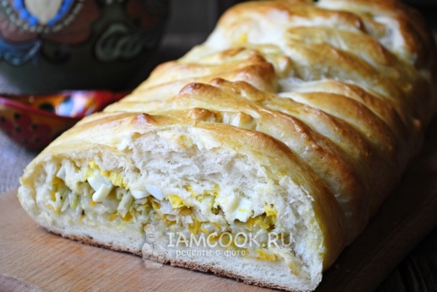 Рецепт кулебяки с капустой и яйцом