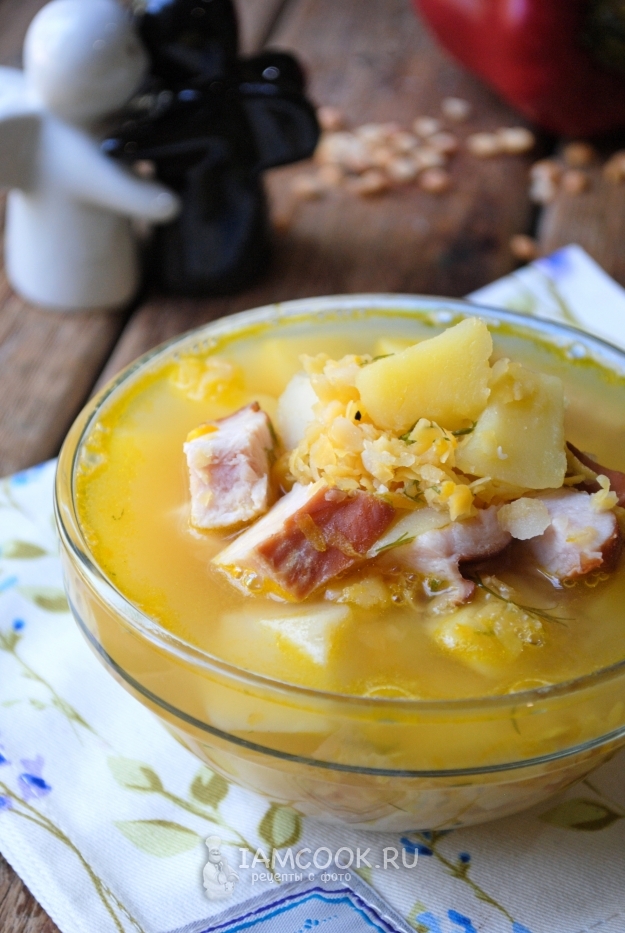 Рецепт горохового супа с копченой курицей