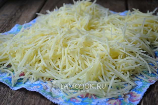 Обсушить картофель