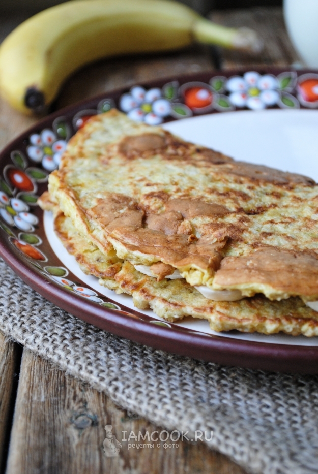 Рецепт овсяноблина с бананом