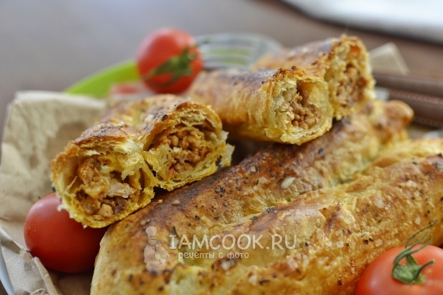 Рецепт турецкого бёрека из слоеного теста