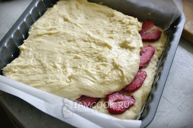 Выложить второй слой теста