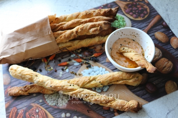 Фото Grissini ritorti (хлебные палочки гриссини)