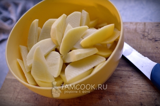 Порезать картофель