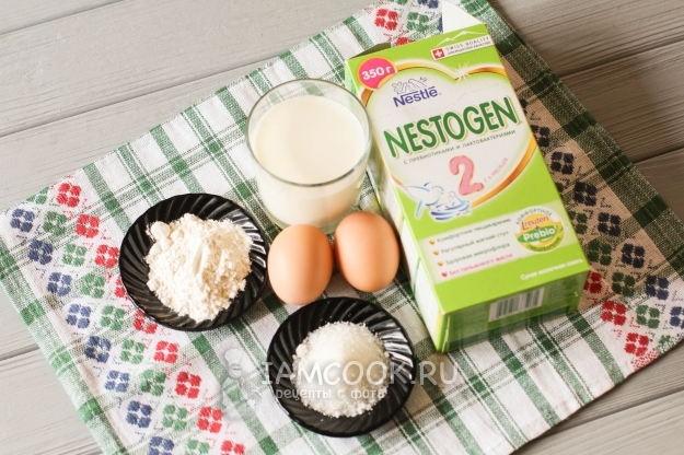 Ингредиенты для блинов на детской смеси