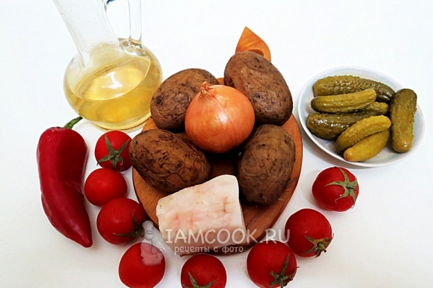 Ингредиенты для студенческого шашлыка на сковороде