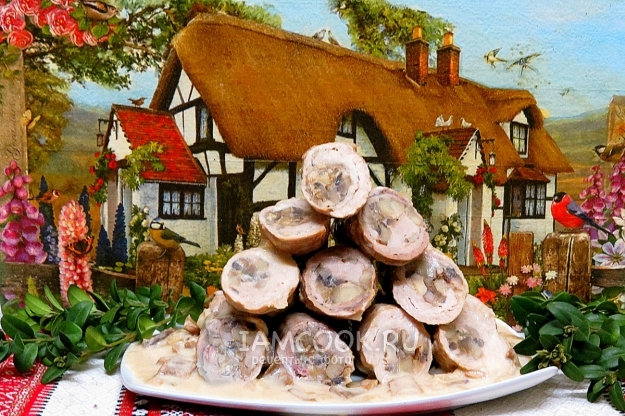 Рецепт кручеников по-украински с соусом из белых грибов