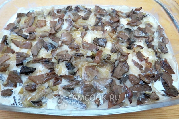 Фото картошки с белыми грибами в духовке