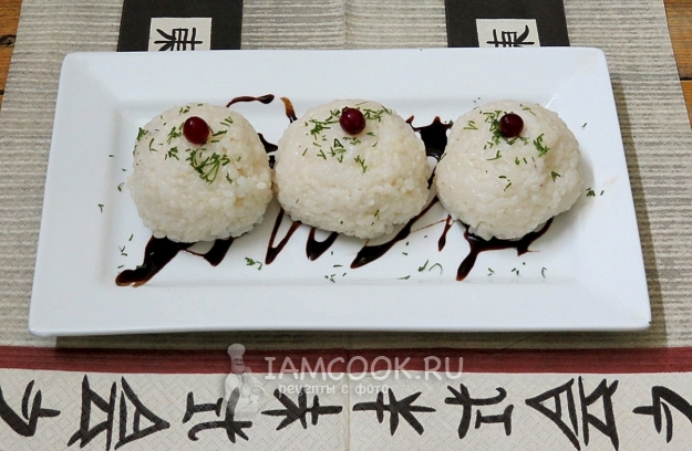 Рецепт гарнирных рисовых шариков
