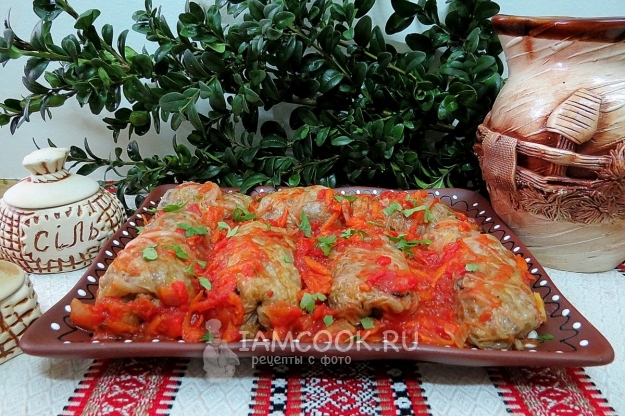 Фото постных голубцов с гречкой и грибами