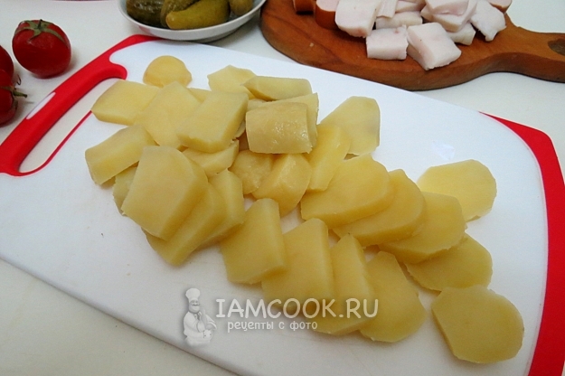 Порезать картофель