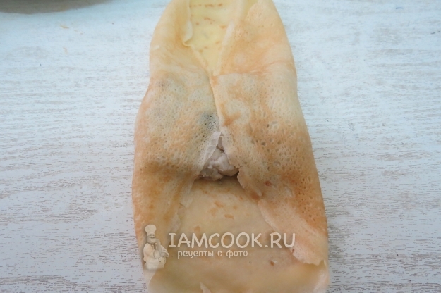 Подвернуть края блина