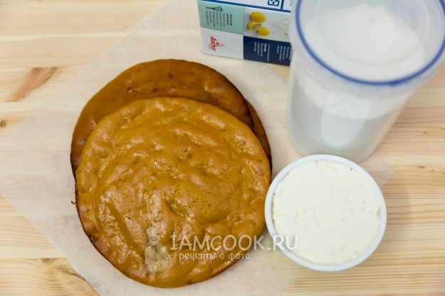 Ингредиенты для торта «Молочная девочка» с творожным кремом