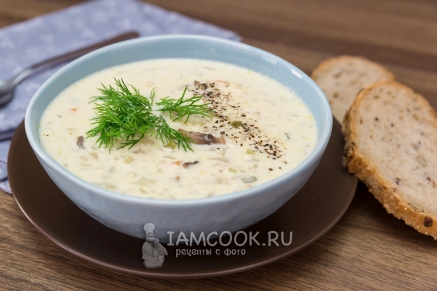 Рецепт сливочного супа с грибами и сельдереем