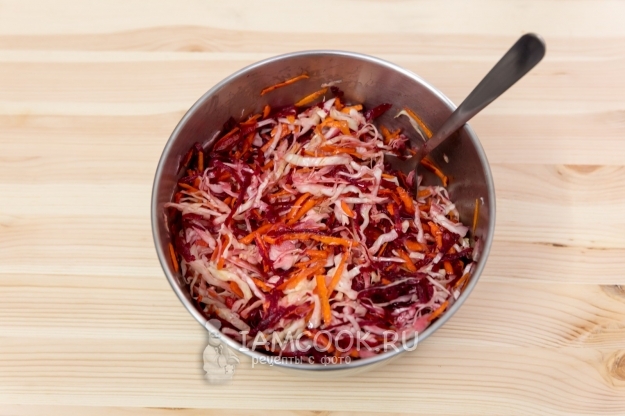 Рецепт овощного салата «Щётка»