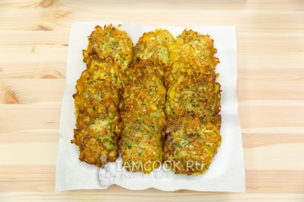 Фото оладий из цукини