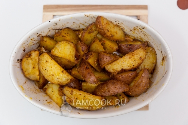 Фото картофеля, запеченного с лимонной цедрой