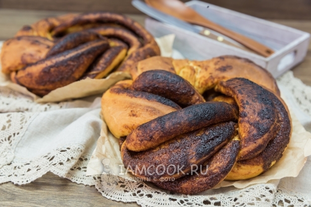 Рецепт калача с корицей и сахаром