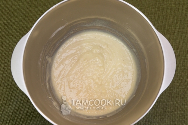 Размешать опару