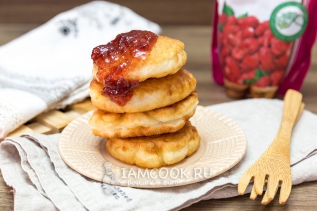 Рецепт пышных оладий на теплом кефире