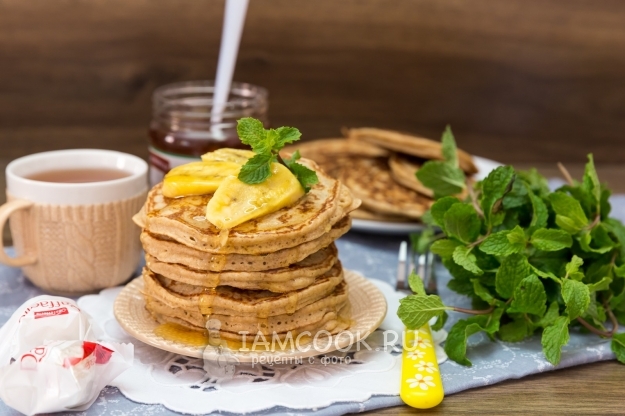 Рецепт толстых овсяных блинов с корицей