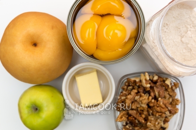 Ингредиенты для фруктового крамбла