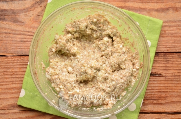 Размешать творожную массу