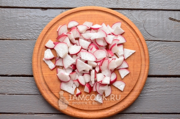 Порезать редиску