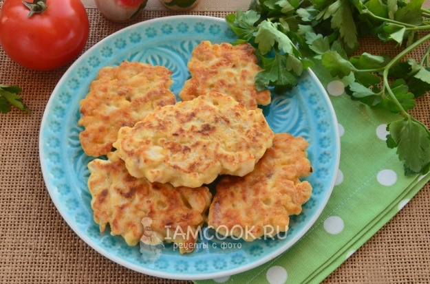 Рецепт оладий из куриной грудки с крахмалом