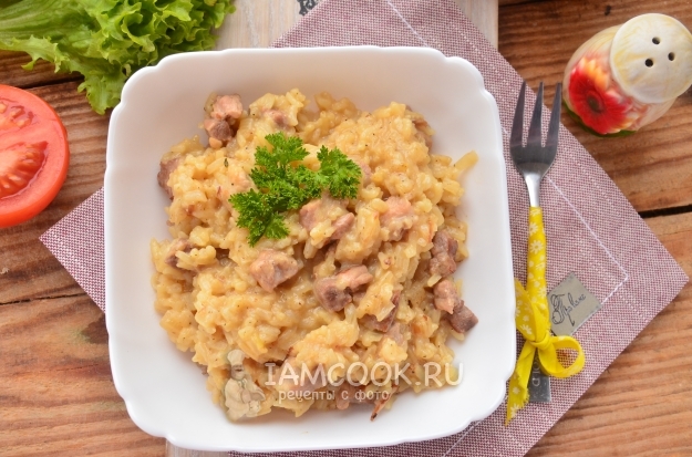 Фото ризотто со свининой
