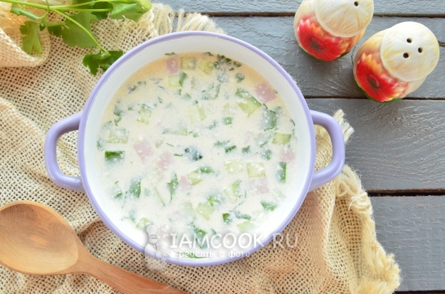 Рецепт окрошки на майонезе и воде