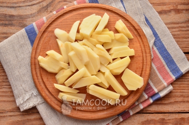 Порезать картофель