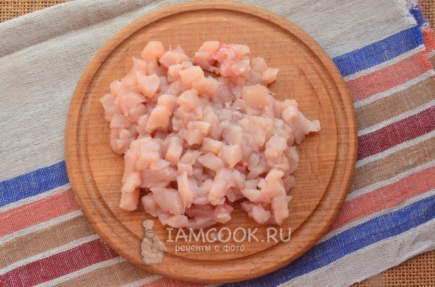 Порезать куриное филе