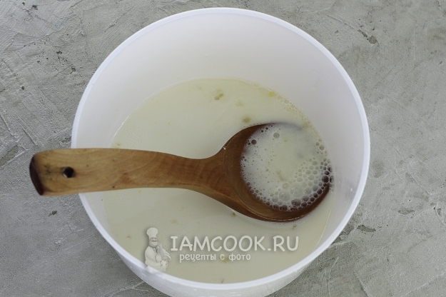 Добавить сок и соду