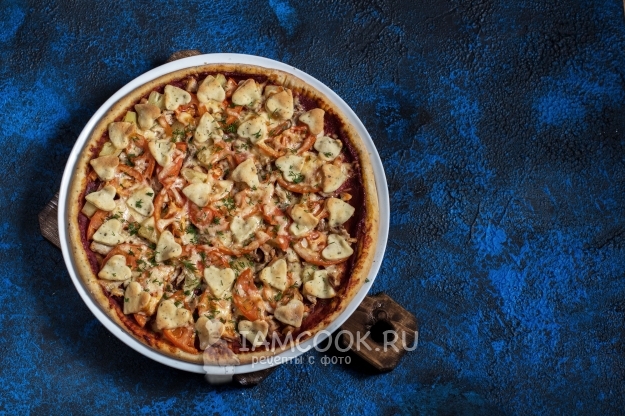 Рецепт пиццы на кефире и майонезе