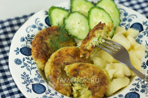Рецепт вегетарианских котлеток из кабачка и риса