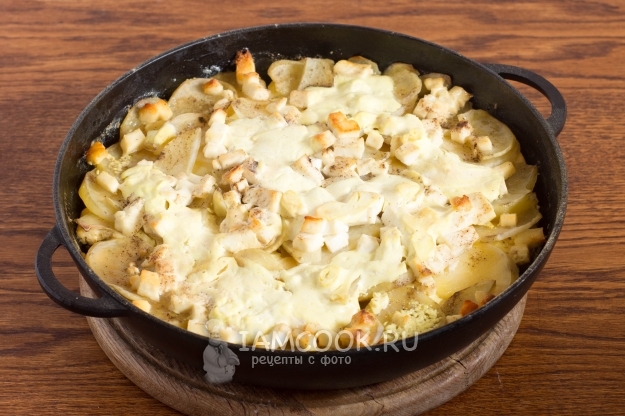 Фото Алу гауранга (картофель, запеченный с паниром)