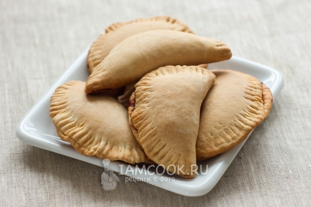 Фото пирожков с капустой на кефире в духовке