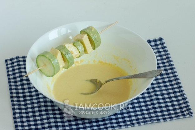 Полить шашлык тестом