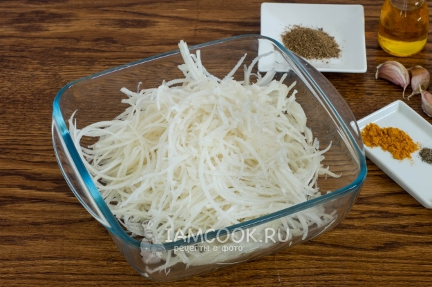 Потереть дайкон