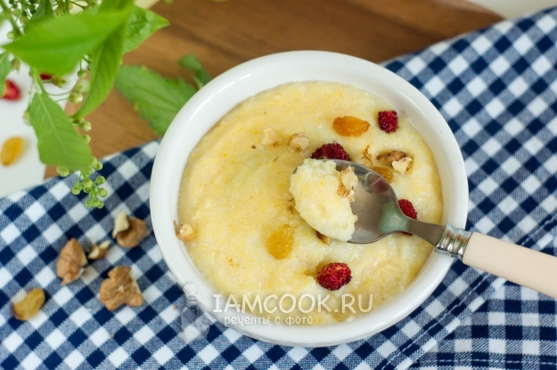 Рецепт кукурузной каши на воде с молоком