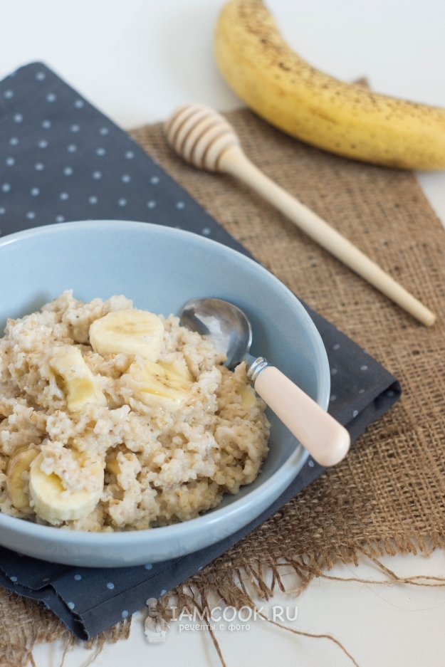 Рецепт пшеничной каши с бананом