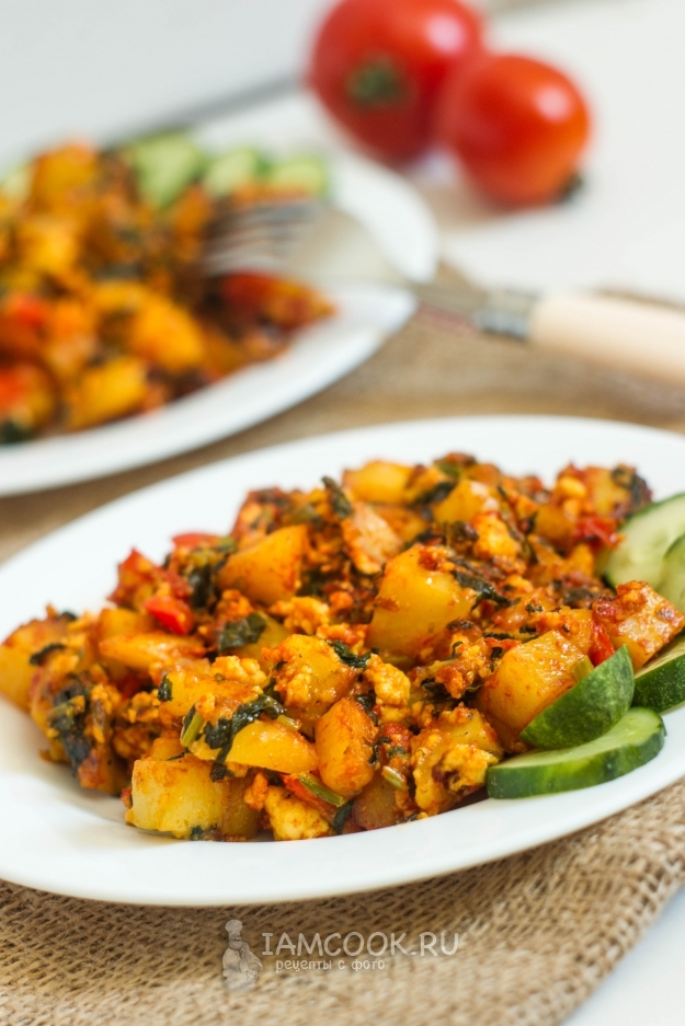 Рецепт овощей с паниром