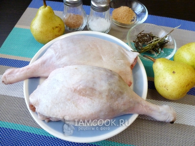 Ингредиенты для утиных окорочков «Дюшес»