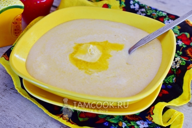 Рецепт кукурузной каши на молоке для детей