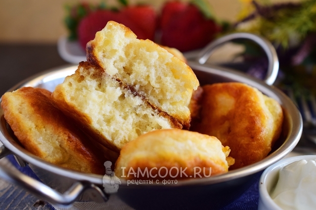 Готовые оладьи на майонезе