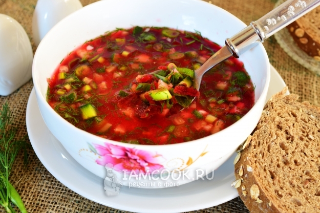 Рецепт свекольника из маринованной свеклы из банки