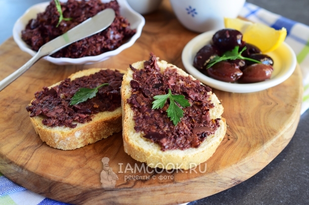 Фото бутербродной пасты из оливок